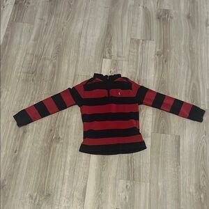 Striped Red and Black Kids Shirt